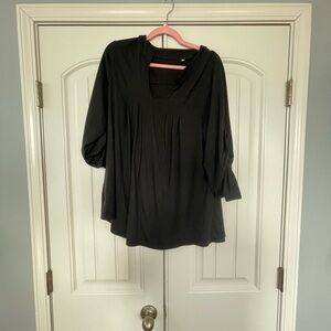 Black Women's Top XL